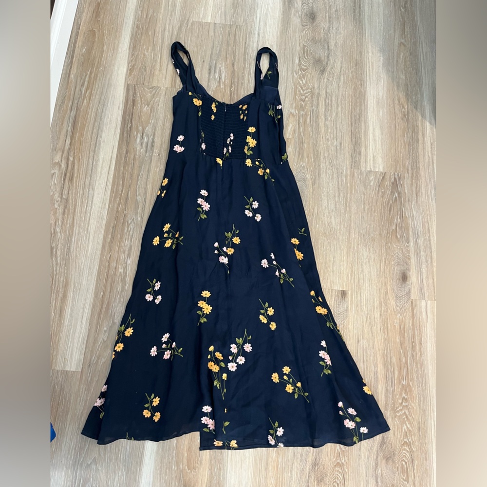Reformation Fulton Midi Dress Princess Margaret Floral Size 12 - Picture 8 of 9